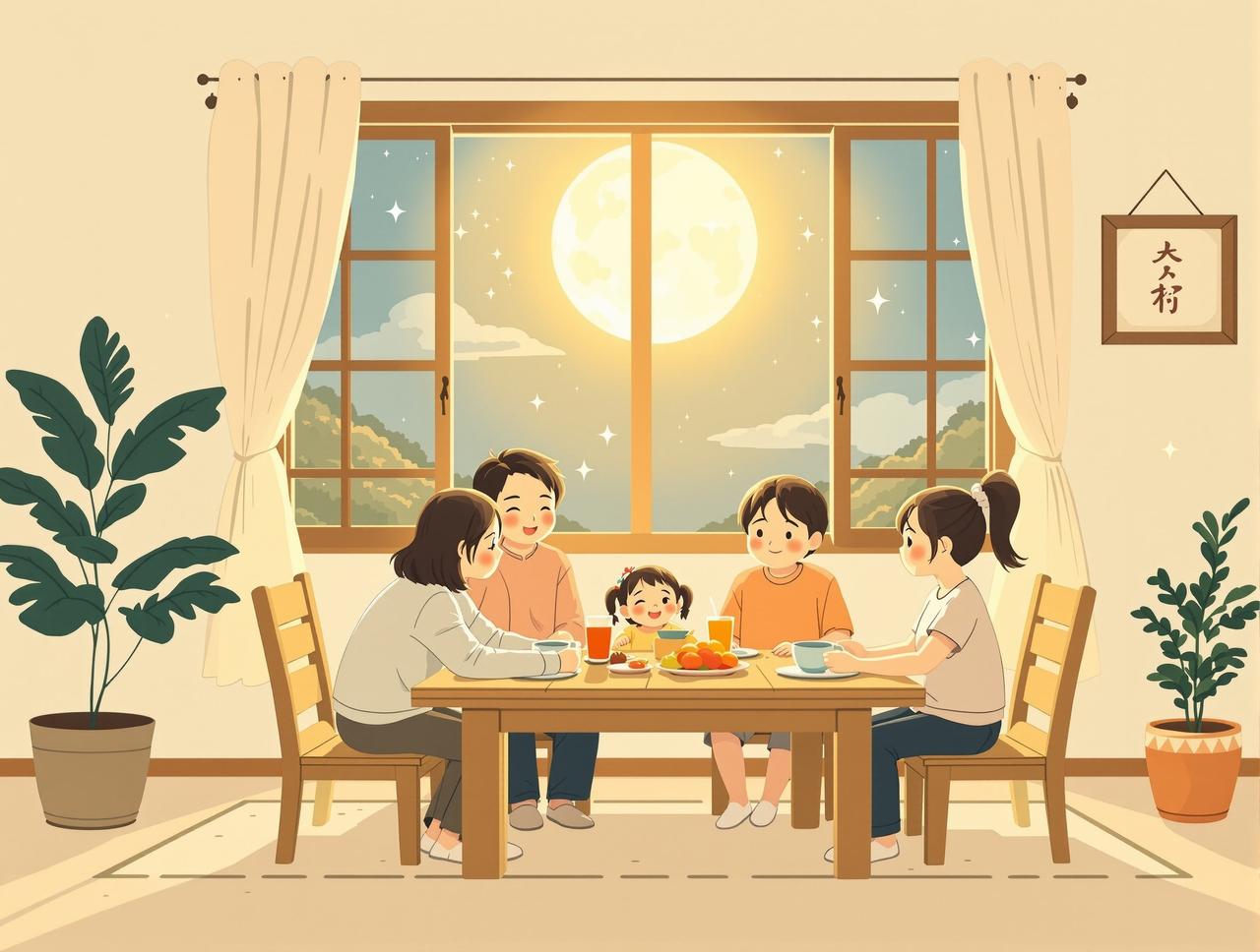 免费短剧平台月光下的餐桌 - 每晚月光洒落餐桌，一家四口围坐分享一天的喜怒哀乐。温暖细腻的家庭日常，每个故事都像月白般纯净温柔。